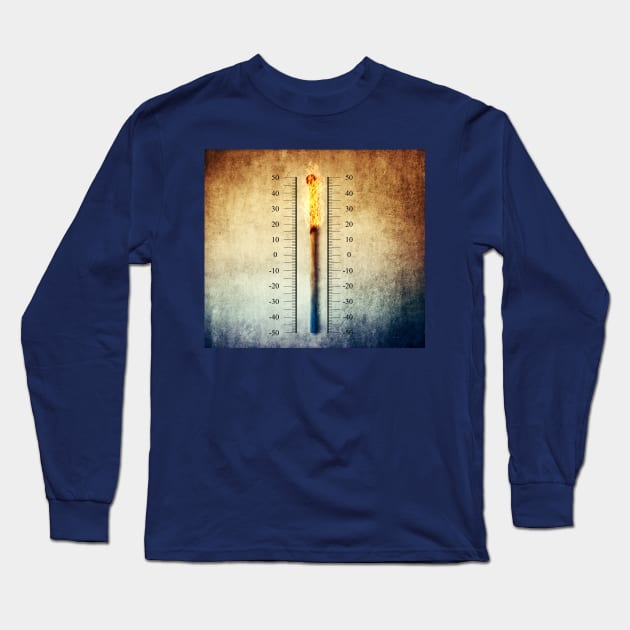 thermometer Long Sleeve T-Shirt by psychoshadow